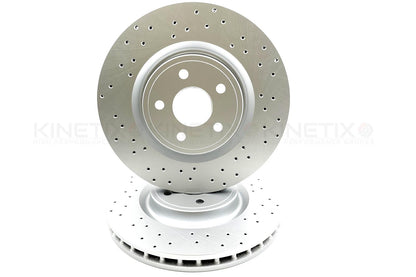FOR JEEP GRAND CHEROKEE 6.4 SRT8 HEMI 5.7 FRONT DRILLED BRAKE DISCS PADS 380mm