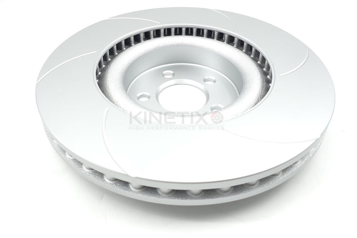 FOR FORD MUSTANG 5.0 V8 CROSS GROOVED FRONT BRAKE DISCS PAIR 380mm