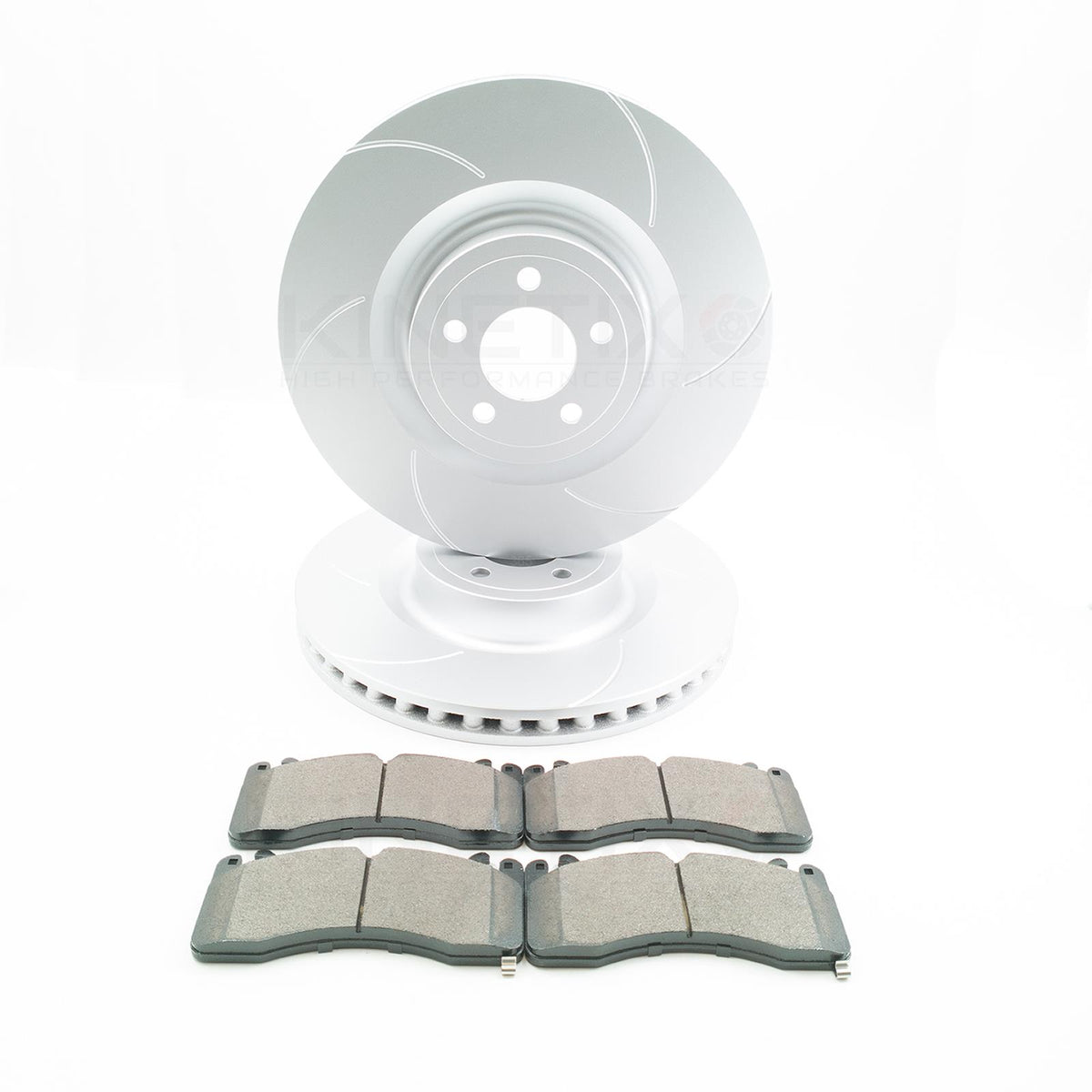 FITS FORD MUSTANG 5.0 V8 2.3 EcoBoost GROOVED FRONT BRAKE DISCS APEC PADS 380mm