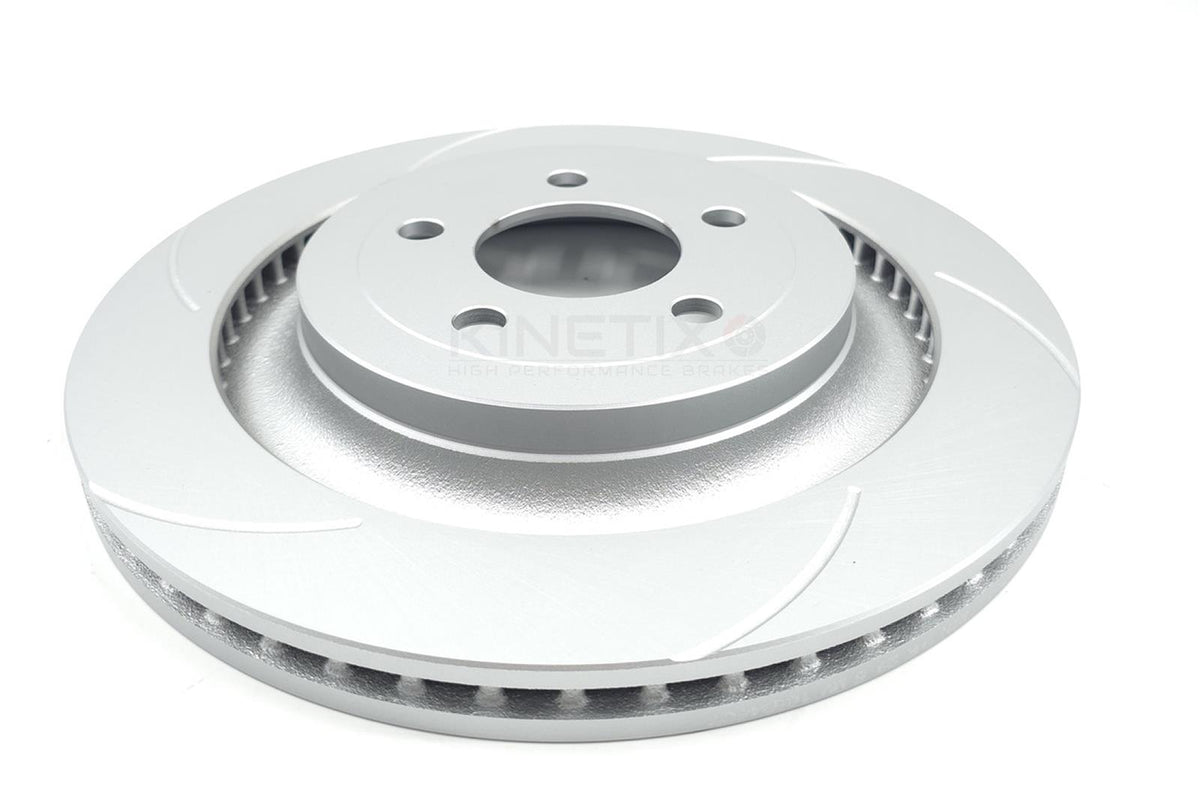 FOR FORD MUSTANG 2.3 ECOBOOST 5.0 V8 GROOVED REAR BRAKE DISCS TEXTAR PADS 330mm