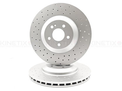FOR MERCEDES CLS53 CLS450 E43 E53 E400 E300de AMG REAR BRAKE DISCS PAIR 360mm