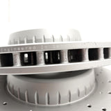 FOR MERCEDES C/E CLASS GLC REAR CROSS DRILLED BRAKE DISCS PAIR 300mm A2064230900