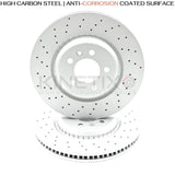 FOR RANGE ROVER SPORT D350 AUTOBIOGRAPHY DRILLED FRONT REAR BRAKE DISCS PADS