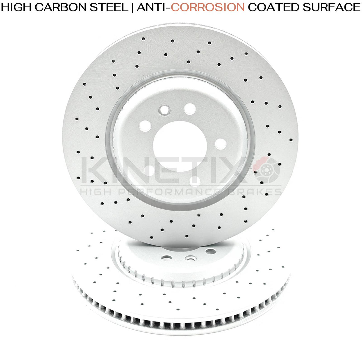 FOR RANGE ROVER SPORT P530 FIRST EDITION DRILLED FRONT REAR BRAKE DISCS PADS