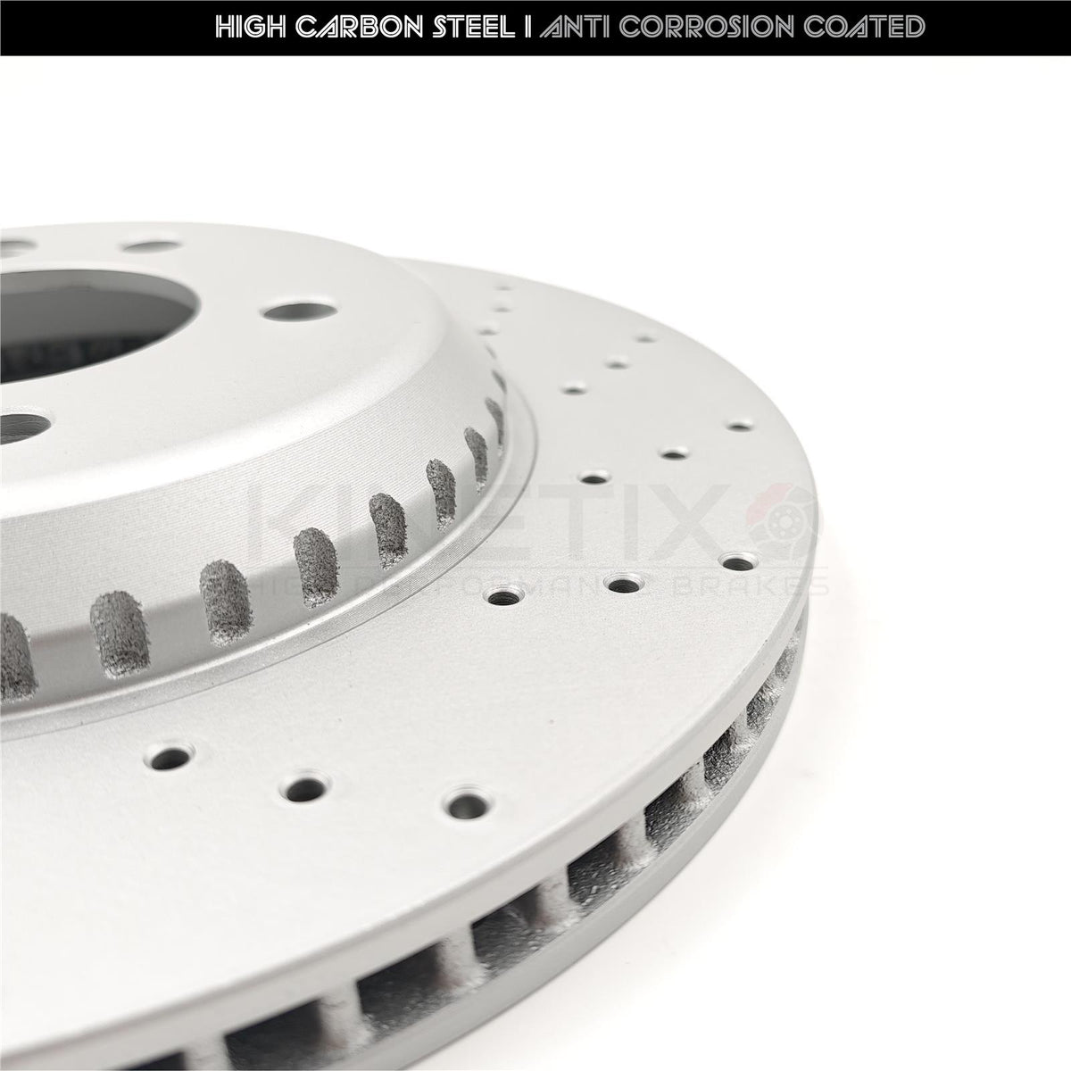 FOR LAND ROVER DEFENDER D300 DRILLED REAR BRAKE DISCS BREMBO PADS 325mm