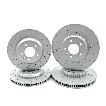 FITS LAND ROVER DEFENDER D250 FRONT REAR BRAKE DISCS PADS SENSORS 349mm 325mm
