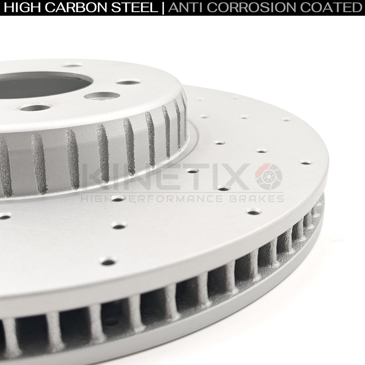 FOR LAND ROVER DEFENDER D240 SD4 DRILLED FRONT BRAKE DISCS BREMBO PADS SENSOR