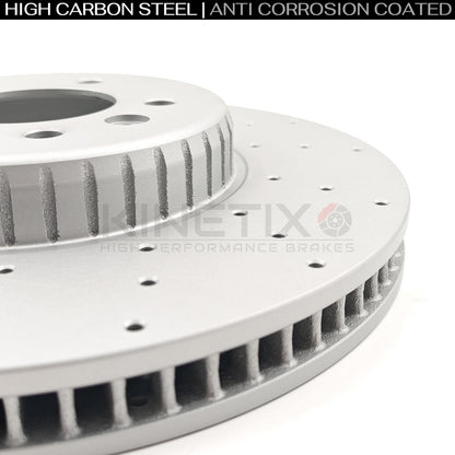 FITS LAND ROVER DEFENDER D250 FRONT REAR BRAKE DISCS PADS SENSORS 349mm 325mm