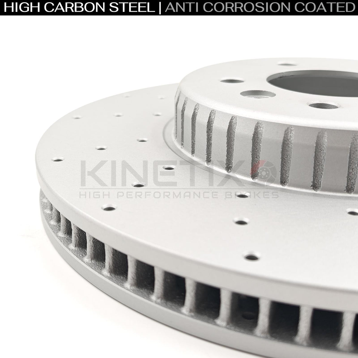FOR LAND ROVER DEFENDER D300 DRILLED FRONT BRAKE DISCS BREMBO PADS SENSOR 349mm