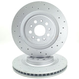 FOR MASERATI QUATTROPORTE 3.0 D 3.0 S 3.0 REAR BRAKE DISCS PAIR 350mm 670035019