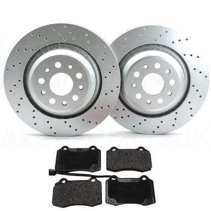 MASERATI GHIBLI LEVANTE QUATTROPORTE 3.8 V8 FRONT REAR BRAKE DISCS PADS 380/345