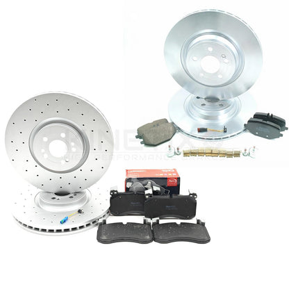 FOR MERCEDES GLE300d GLE350d GLE350de AMG SPORT FRONT REAR BRAKE DISCS PADS
