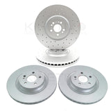 FOR MERCEDES GLE350d 2019-2023 AMG SPORT FRONT REAR BRAKE DISCS 400mm 345mm