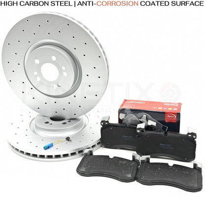 FOR MERCEDES GLE450d GLS350d GLS400d GLS450 GLS450d AMG FRONT BRAKE DISCS PADS