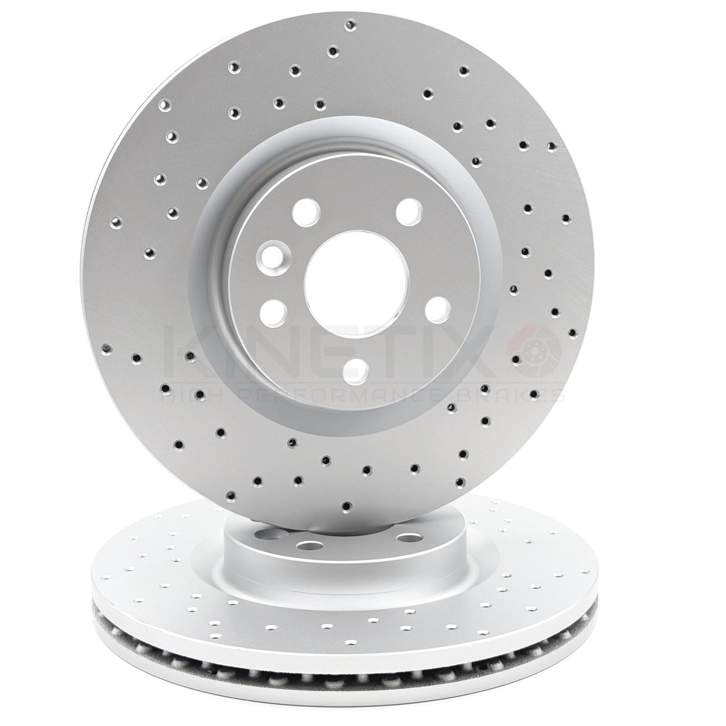 FOR JAGUAR E-PACE RANGE ROVER EVOQUE DRILLED FRONT BRAKE DISCS 325mm LR059122