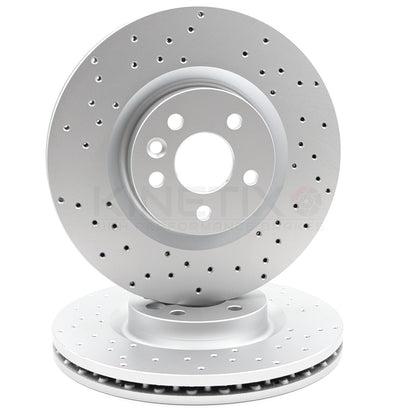FOR JAGUAR E PACE 2.0 DRILLED FRONT REAR BRAKE DISCS PADS 325mm 300mm