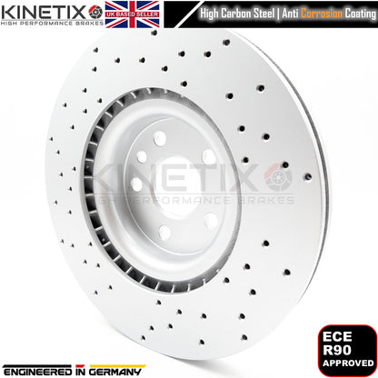 FOR LAND ROVER DISCOVERY SPORT 2.0 D DRILLED FRONT REAR BRAKE DISCS BREMBO PADS