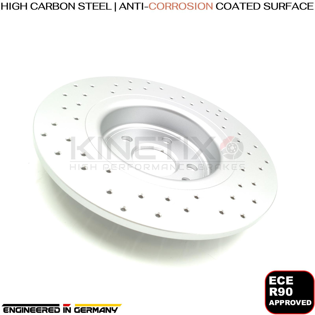 FOR LAND ROVER DISCOVERY SPORT 2.0 D DRILLED FRONT REAR BRAKE DISCS BREMBO PADS