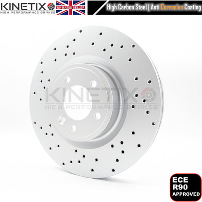 DRILLED FRONT BRAKE DISCS PADS FOR LAND ROVER DISCOVERY 5 RANGE ROVER SPORT 363m