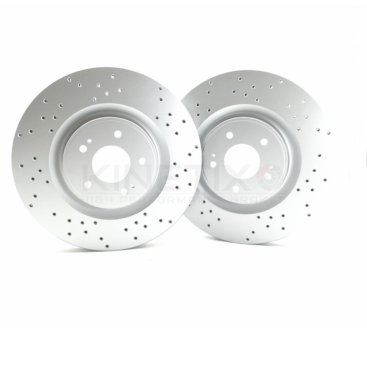 FOR MITSUBISHI LANCER EVO X 10 FRONT DRILLED PERFORMANCE BRAKE DISCS BREMBO PADS