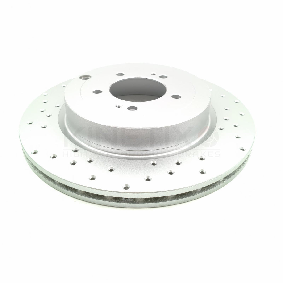 FOR MITSUBISHI LANCER EVO X 10 REAR BRAKE DISCS PERFORMANCE DRILLED PAIR 330mm