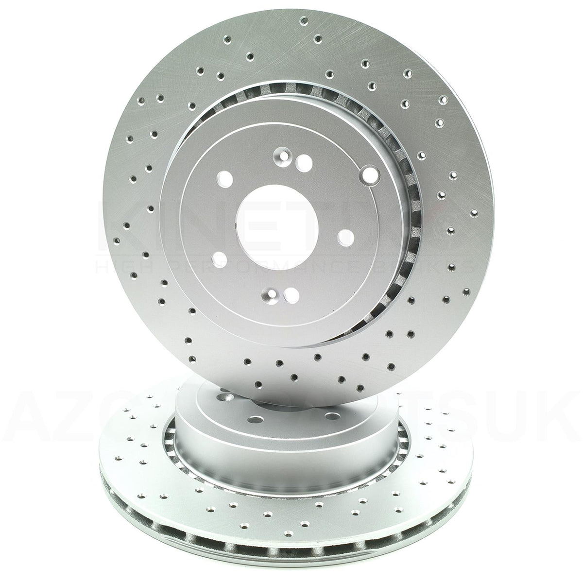 FOR GENESIS G70 3.3 T-GDI PERFORMANCE DRILLED REAR BRAKE DISCS PADS 340mm