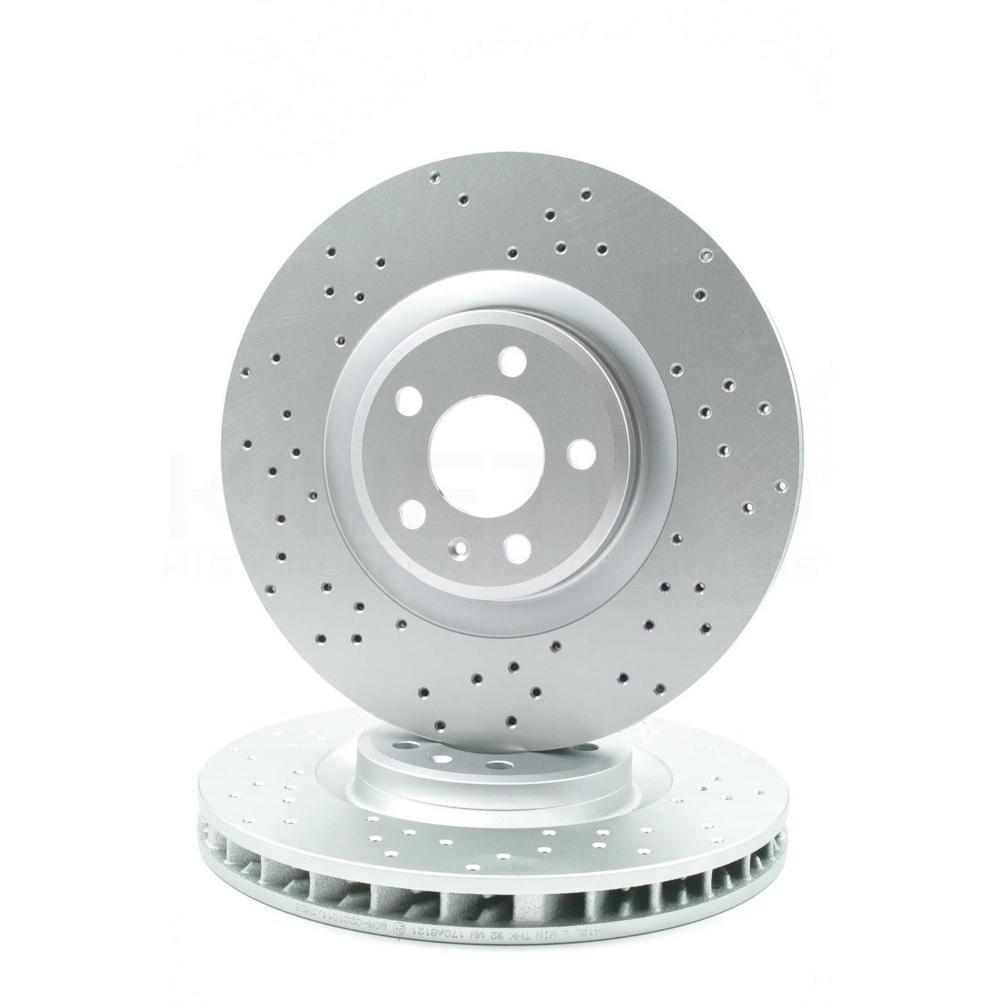 FOR PORSCHE MACAN 3.0 S 14-18 DRILLED FRONT BRAKE DISCS PADS SENSORS 350mm