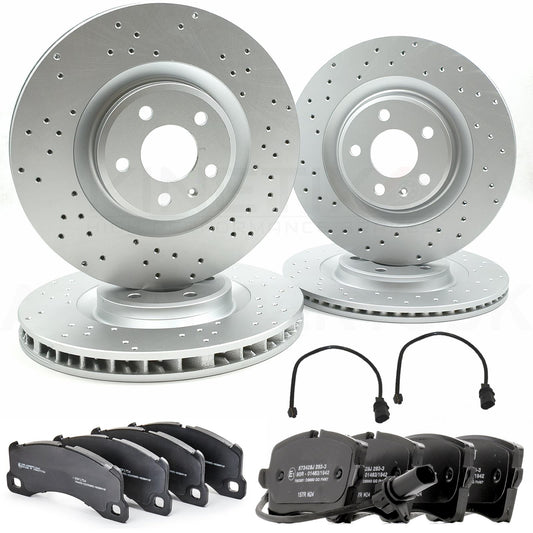 FOR PORSCHE MACAN 3.0 S DIESEL FRONT REAR BRAKE DISCS BREMBO PADS 350mm 330mm