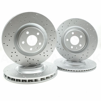 FOR PORSCHE MACAN 3.0 S DIESEL FRONT REAR BRAKE DISCS BREMBO PADS 350mm 330mm