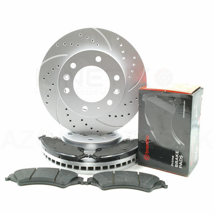 FORD RANGER 2.2 TDCI 3.2 TDCI 2.0 EcoBlue FRONT BRAKE DISCS BREMBO PADS 302mm