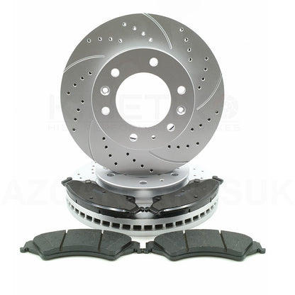 FOR FORD RANGER 2.2 TDCI 3.2 TDCI 2.0 EcoBlue FRONT BRAKE DISCS OEQ PADS 302mm