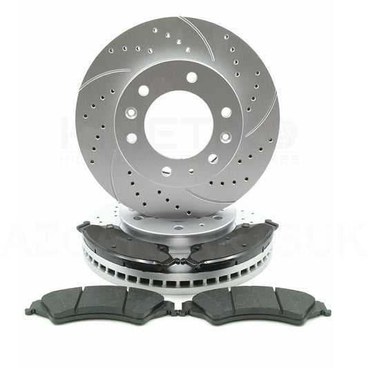 FOR FORD RANGER 2.2 TDCI 3.2 TDCI 2.0 EcoBlue FRONT BRAKE DISCS OEQ PADS 302mm