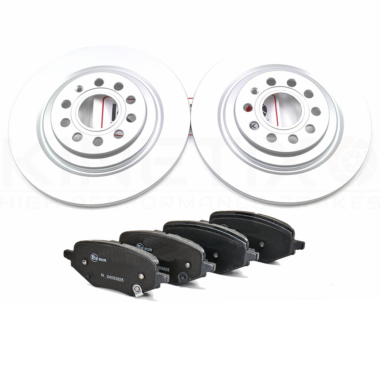 FOR MG HS (AS23) 1.5 T 2018- REAR BRAKE DISCS PADS 304mm X 12mm 10491104