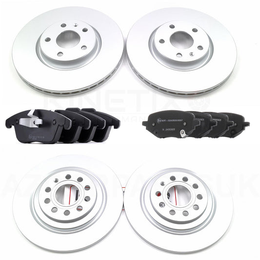 FOR MG HS 1.5 2018-2025 FRONT & REAR BRAKE DISCS & BRAKE PADS SET - OEQ+