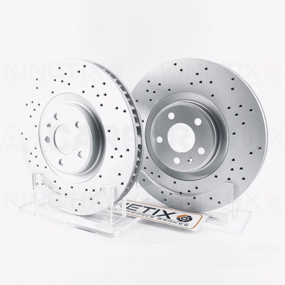FOR PORSCHE MACAN S 2.9 T V6 2.9 Turbo / 2.9 S / 2.9 GTS / 2.9 Turbo CROSS DRILLED FRONT BRAKE DISCS PAIR 360mm x 36mm