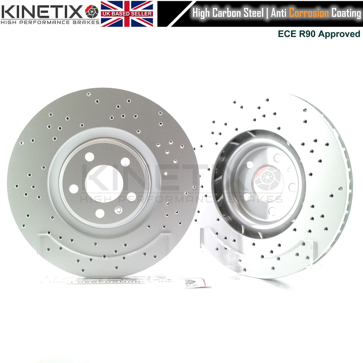FOR PORSCHE MACAN S 2.9 T V6 2.9 Turbo / 2.9 S / 2.9 GTS / 2.9 Turbo CROSS DRILLED FRONT BRAKE DISCS PAIR 360mm x 36mm
