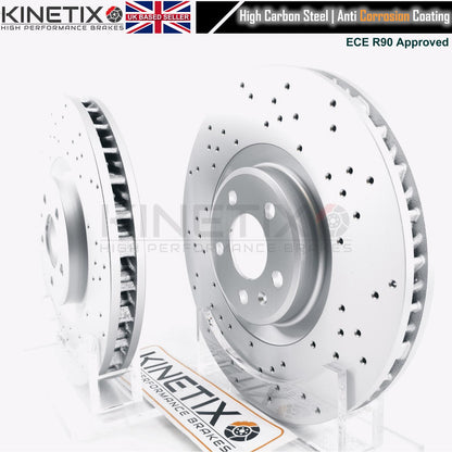 FOR PORSCHE MACAN S 2.9 Turbo/2.9 S/2.9 T CROSS DRILLED PERFORMANCE FRONT REAR BRAKE DISCS 360mm 330mm