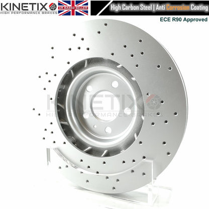 FOR PORSCHE MACAN S 2.9 Turbo/2.9 S/2.9 T CROSS DRILLED PERFORMANCE FRONT REAR BRAKE DISCS 360mm 330mm