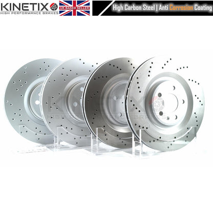 FOR PORSCHE MACAN S 2.9 Turbo/2.9 S/2.9 T CROSS DRILLED PERFORMANCE FRONT REAR BRAKE DISCS 360mm 330mm