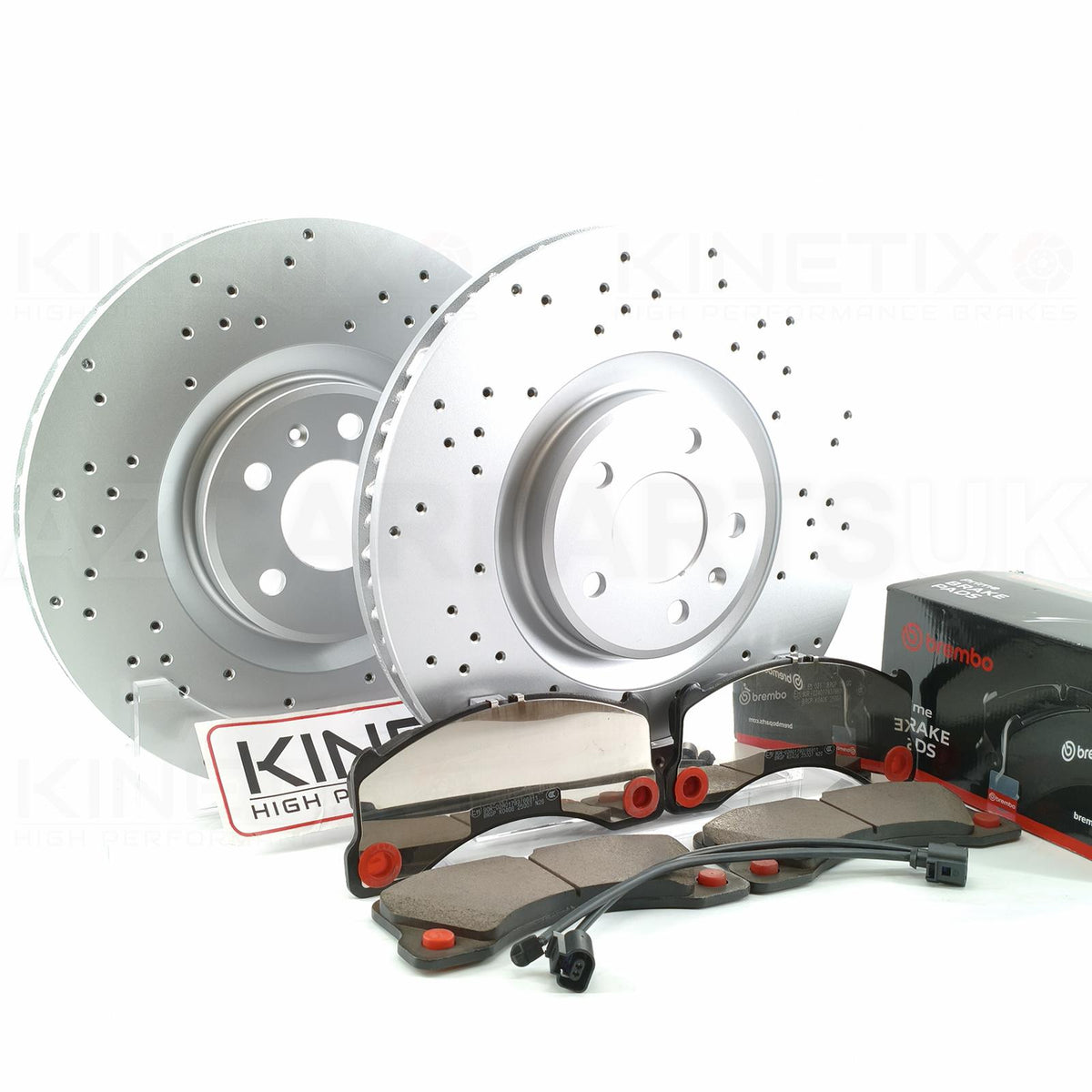 FOR PORSCHE MACAN S 2.9 Turbo/2.9 S/2.9 GTS/2.9 T FRONT BRAKE DISCS BREMBO PADS & WEAR WIRE SENSOR LEAD 360mm X 36mm