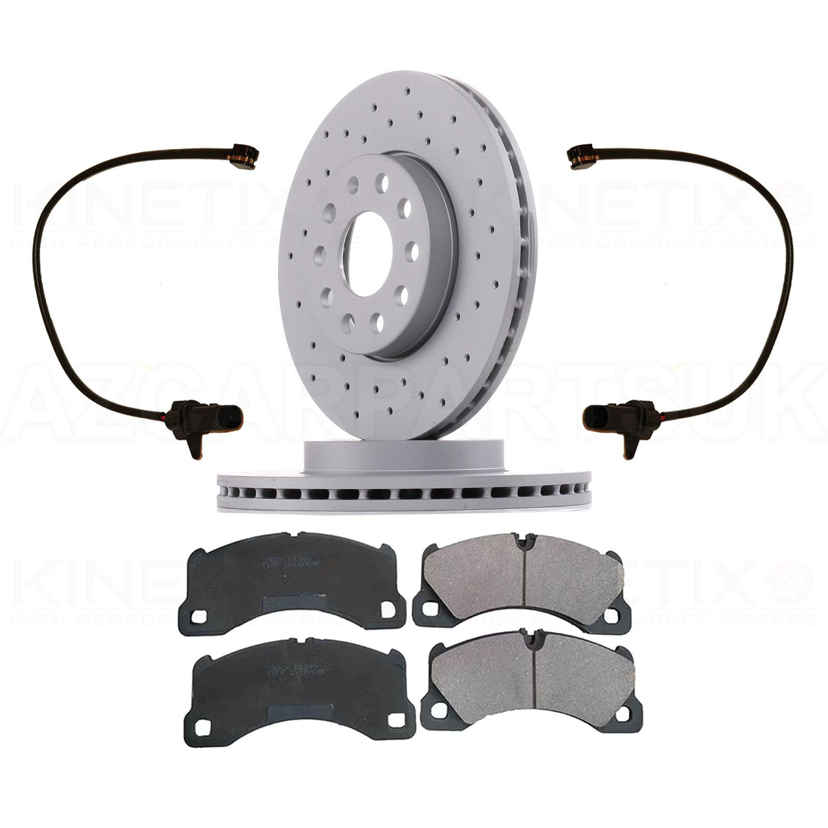 FOR PORSCHE MACAN 2.9 GTS/2.9 S CROSS DRILLED PERFORMANCE FRONT BRAKE DISCS PADS SENSORS 360mm X 36mm