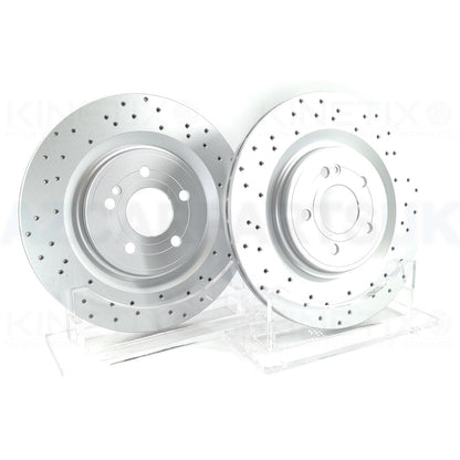 FOR MERCEDES A35 AMG 2018-> FRONT REAR BRAKE DISCS BREMBO PADS & WEAR WIRE SENSOR LEADS 350mm 330mm FR/RR **COATED**