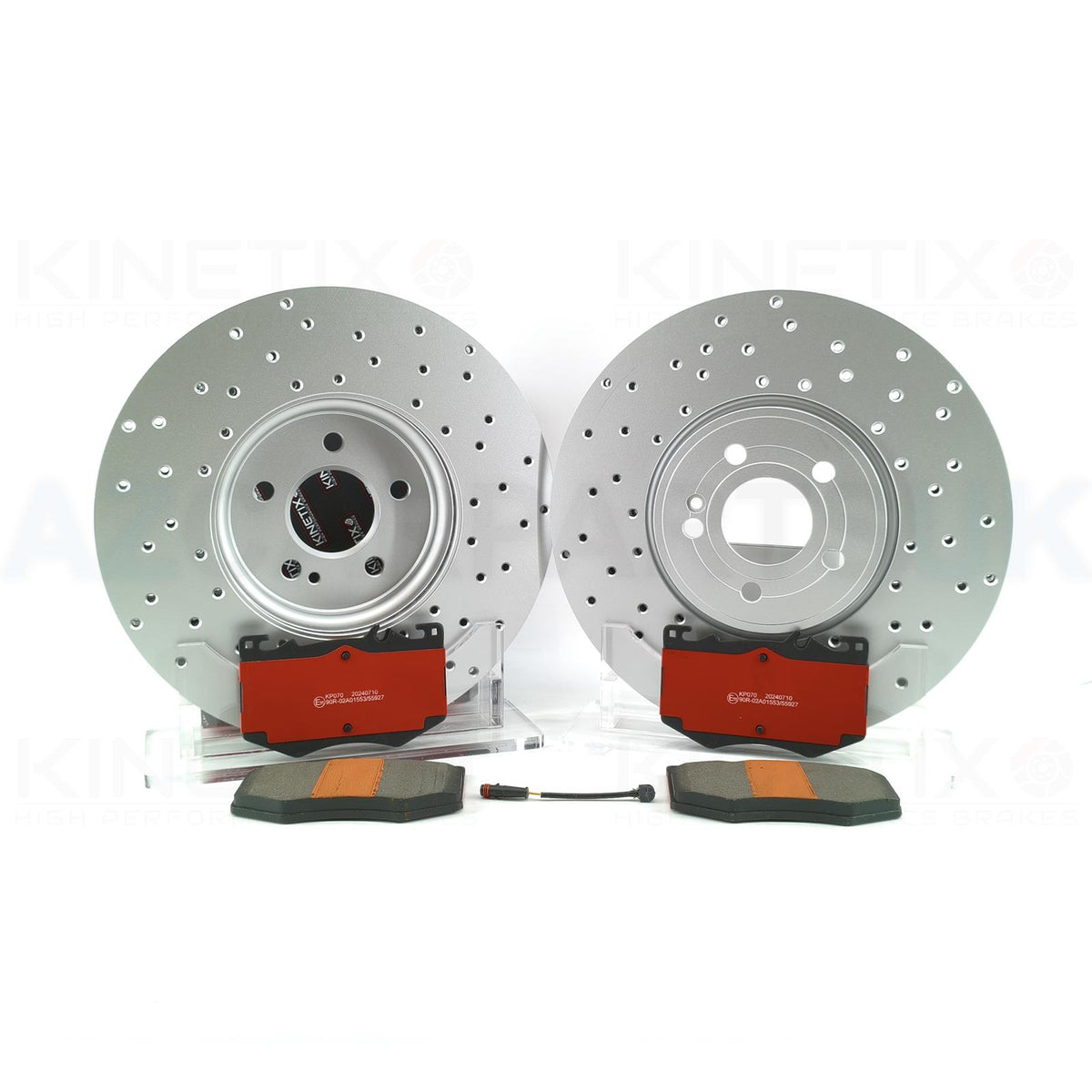 FOR MERCEDES A35 AMG 2018- HIGH CARBON FRONT BRAKE DISCS CERAMIC RACING PADS SENSOR 350mm