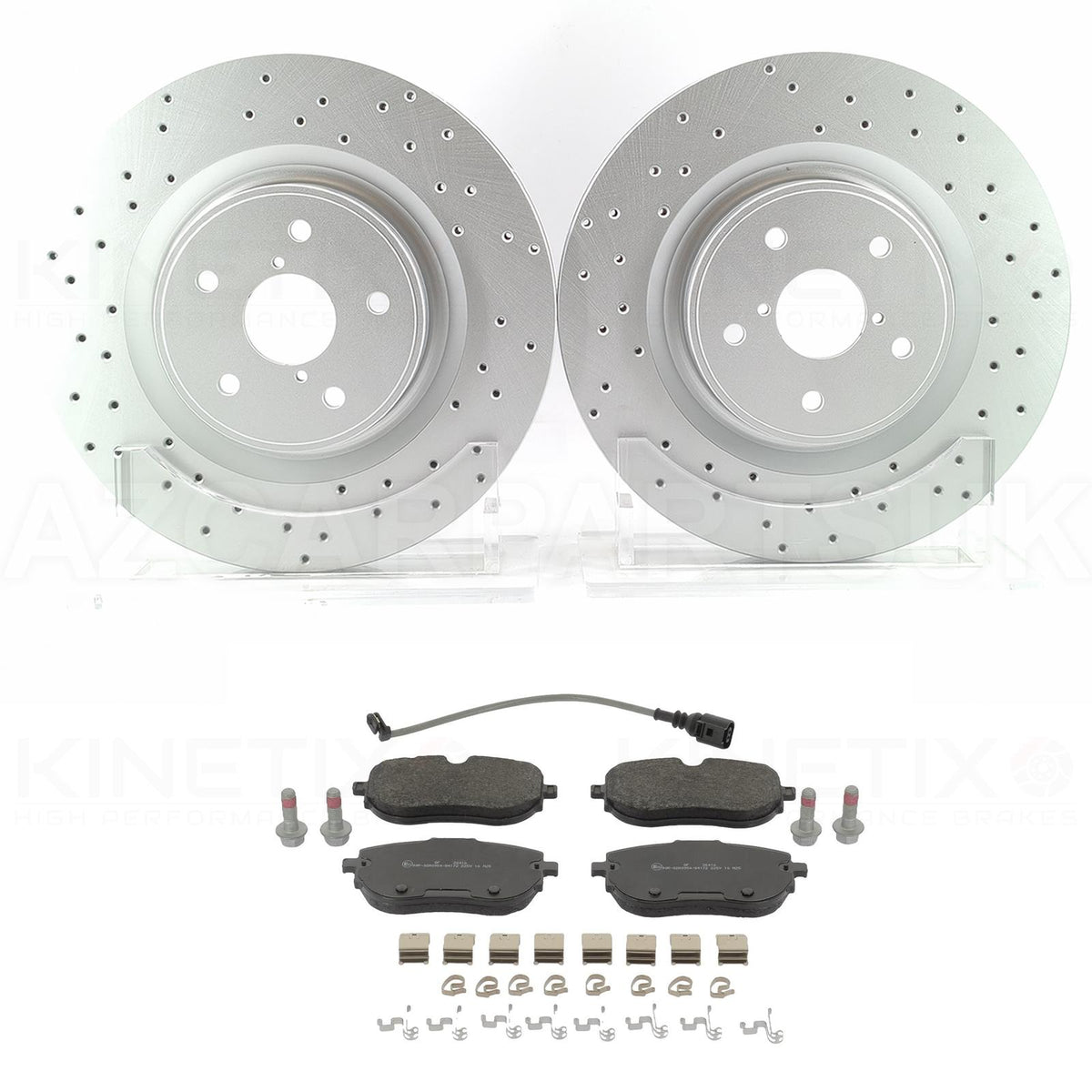 FOR SKODA ENYAQ RS 80X 60 85X 85 80X 80 60 DRILLED FRONT BRAKE DISCS PADS 340mm