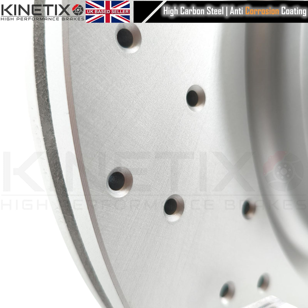 CROSS DRILLED FRONT BRAKE DISCS & PADS FOR SUBARU WRX STI 2.5 AWD 2014- 6 POT BREMBOS 340mm