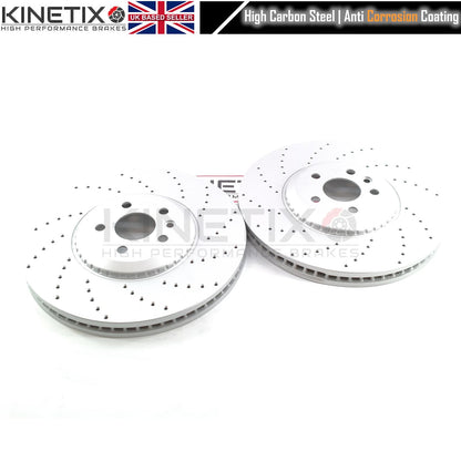 FOR RANGE ROVER VELAR P250  DRILLED PERFORMANCE FRONT REAR BRAKE DISCS PADS SENSORS 350mm 325mm