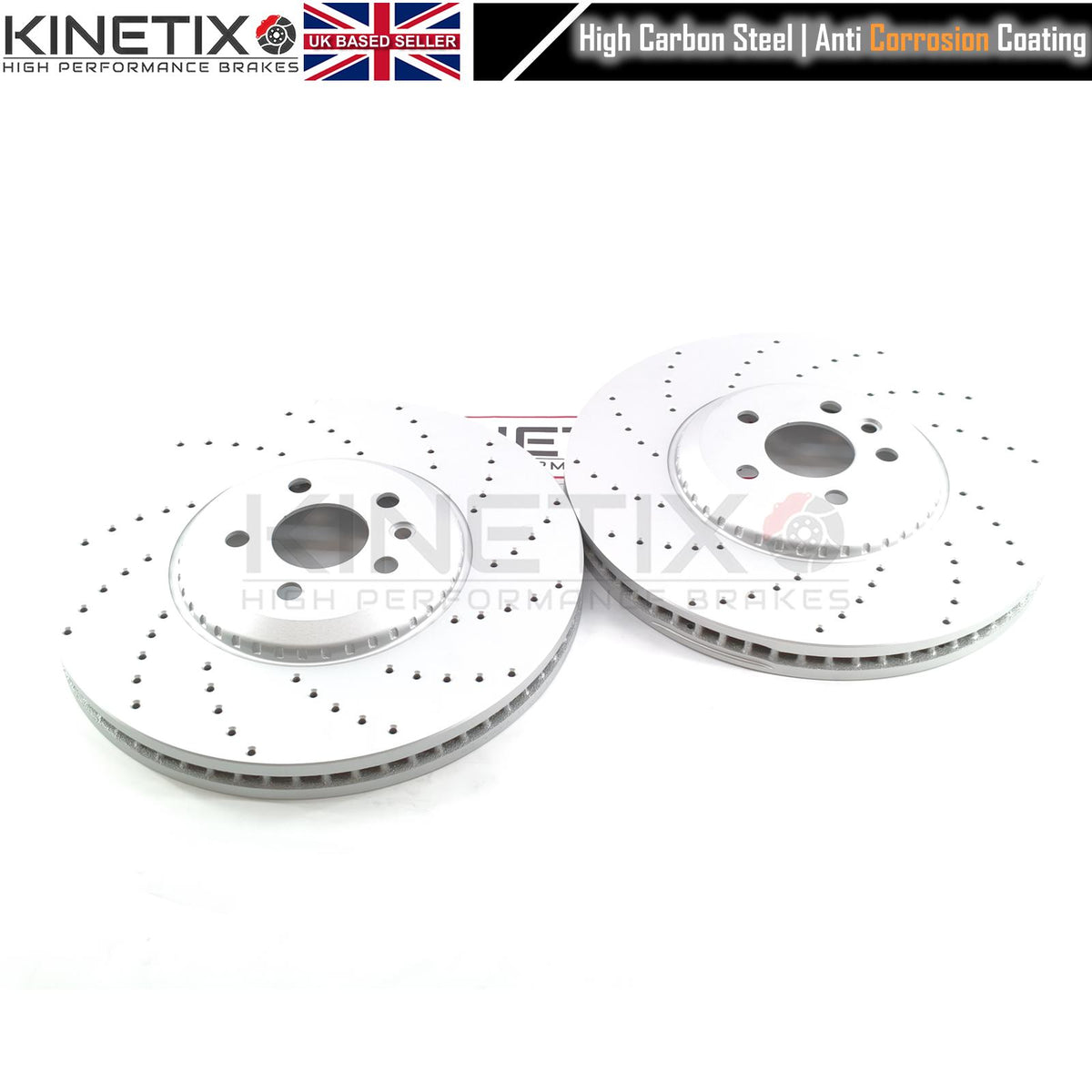 FOR RANGE ROVER VELAR P400  DRILLED PERFORMANCE FRONT REAR BRAKE DISCS PADS SENSORS 350mm 325mm