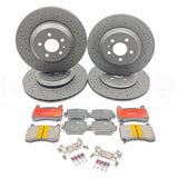 FOR TESLA MODEL 3 PERFORMANCE (5YJ3) 18- FRONT REAR BRAKE DISCS PADS 335mm 355mm