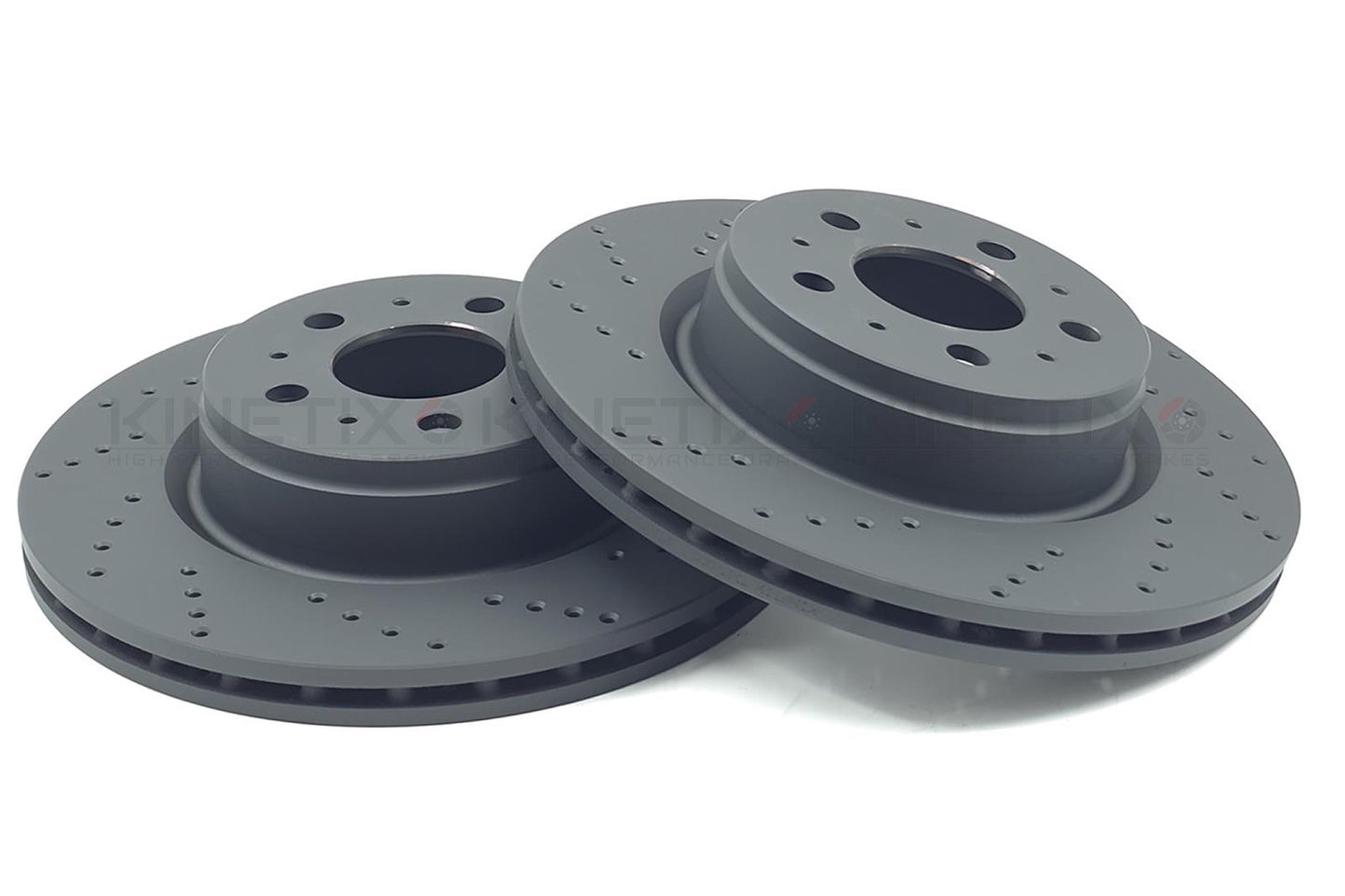 FOR TESLA MODEL 3 2018- DRILLED FRONT BRAKE DISCS 1044611-00-D 320mm X 25mm