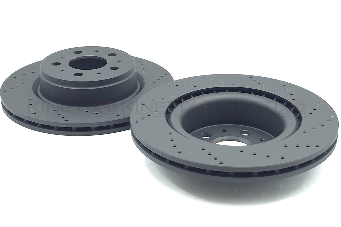 FITS TESLA MODEL 3 5YJ3 2018- DRILLED FRONT BRAKE DISCS 104461100D 320mm X 25mm